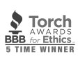 Torch Award logo “5 time winner