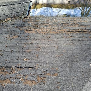 Roof is older than 20 years old